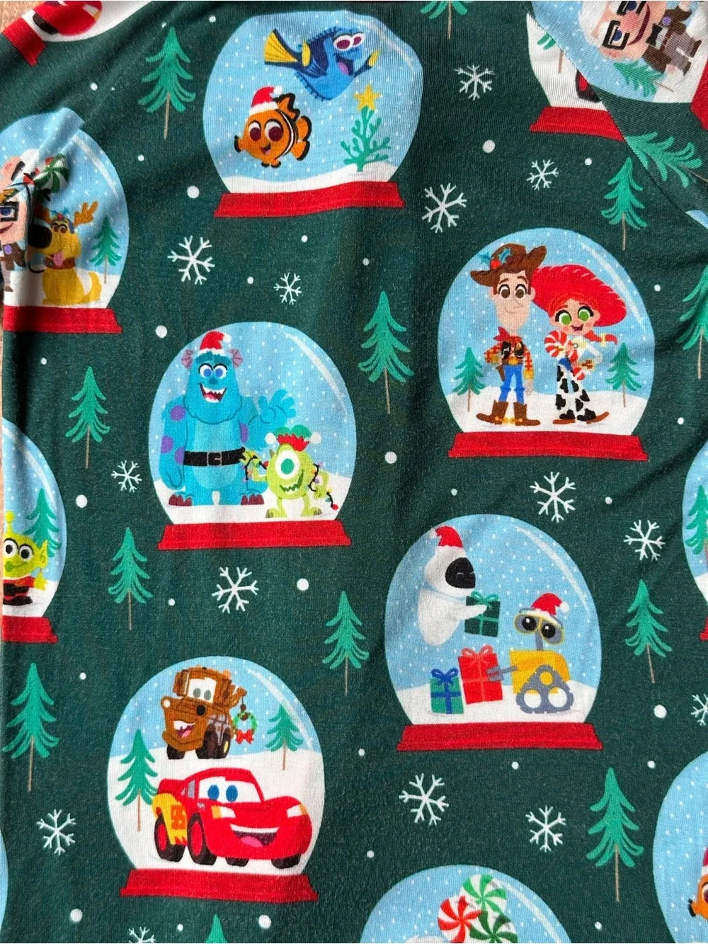 Little Sleepies Disney Pixar Snow Globes Bamboo Zippy size 3-6 Months